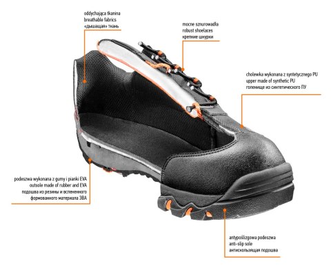 Półbuty zawodowe OB, rozmiar 39 NEO TOOLS