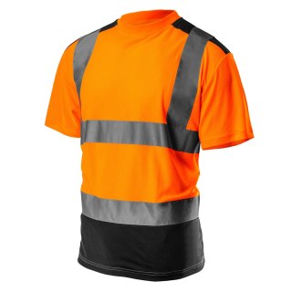 T-shirt ostrzegawczy, ciemny dół, pomarańczowy, rozmiar L NEO TOOLS