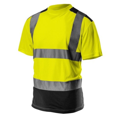 T-shirt ostrzegawczy, ciemny dół, żółty, rozmiar M NEO TOOLS