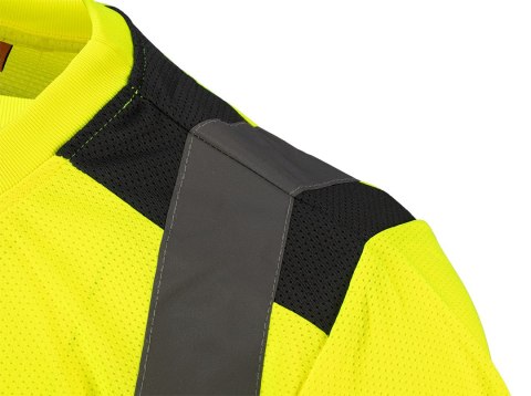 T-shirt ostrzegawczy, ciemny dół, żółty, rozmiar M NEO TOOLS