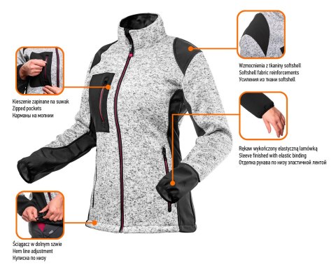Bluza dzianinowa damska, rozmiar XXL NEO TOOLS