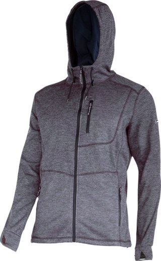 Bluza z kapturem i suwakiem szara, "s", ce, lahti Lahti Pro