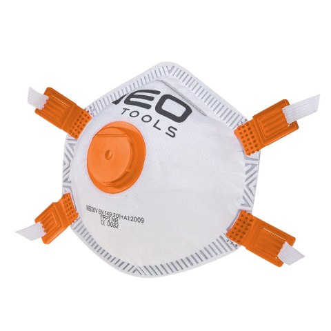 Półmaska przeciwpyłowa, FFP3, z zaworem, silikonowe uszczelnienie wewnątrz, 3 szt. NEO TOOLS