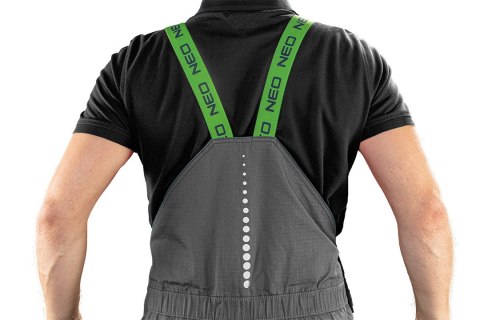 Ogrodniczki robocze PREMIUM, 100% bawełna, ripstop, rozmiar XXL NEO TOOLS