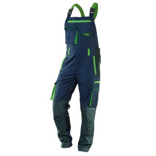 Ogrodniczki robocze PREMIUM, 62% bawełna, 35% poliester, 3% elastan, rozmiar XS NEO TOOLS