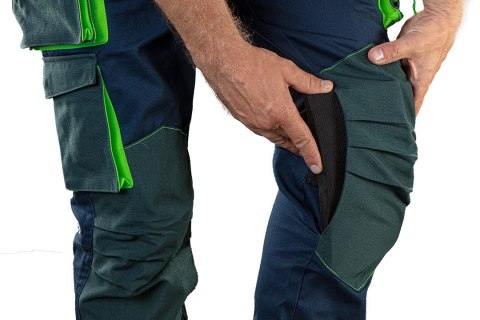 Spodnie robocze PREMIUM, 62% bawełna, 35% poliester, 3% elastan, rozmiar S NEO TOOLS