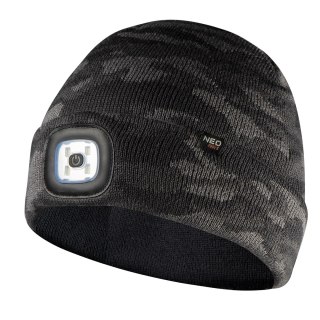 Czapka z latarką LED, dwuwarstwowa, CAMO URBAN NEO TOOLS
