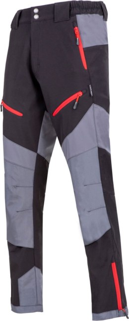 Spodnie softshell czarno-szare, 