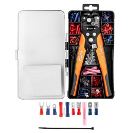 Automatyczny ściągacz izolacji 205 mm, czołowy + konektory 230 szt. NEO TOOLS