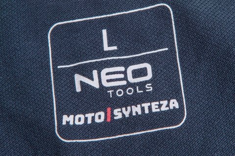 Koszulka polo Motosynteza, 100% bawełna pique, rozmiar XL NEO TOOLS
