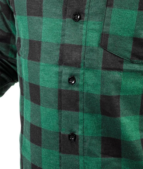 Koszula flanelowa, zielona, rozmiar XL NEO TOOLS