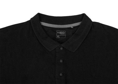 Koszulka polo DENIM, czarna, rozmiar XXL NEO TOOLS