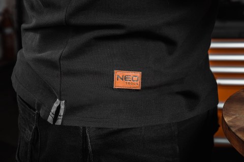 Koszulka polo DENIM, czarna, rozmiar XXXL NEO TOOLS