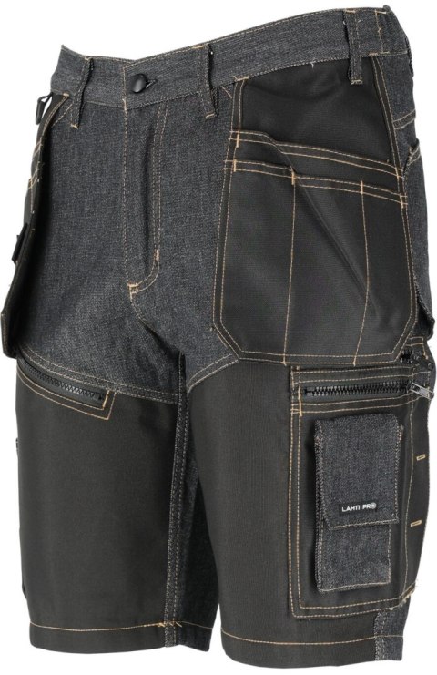 Spodenki krótkie jeans. czar. ze wzmoc., "xl", ce, lahti Lahti Pro