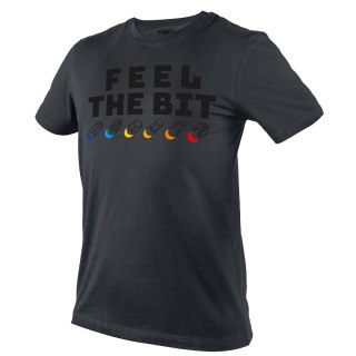 T-shirt z nadrukiem, FEEL THE BIT, rozmiar XL NEO TOOLS