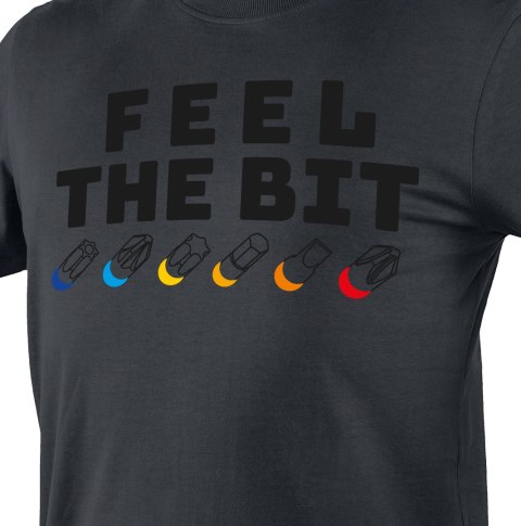T-shirt z nadrukiem, FEEL THE BIT, rozmiar XXXL NEO TOOLS