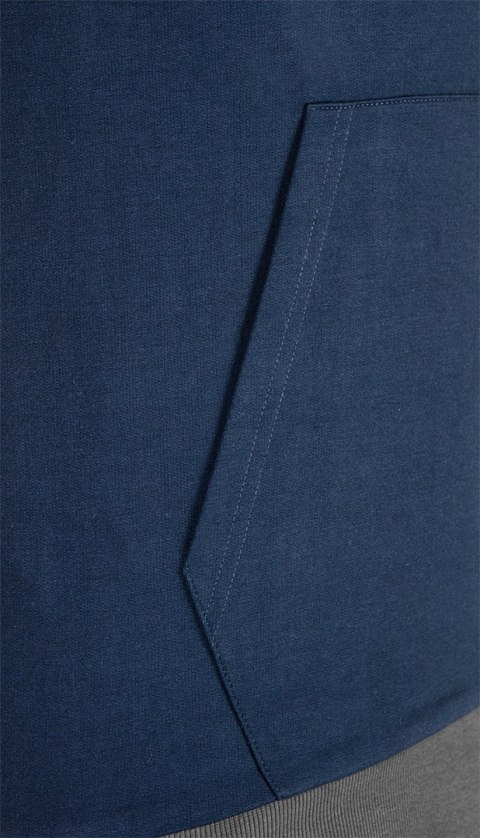 Bluza rozpinana z kapturem COMFORT, granatowa, rozmiar L NEO TOOLS