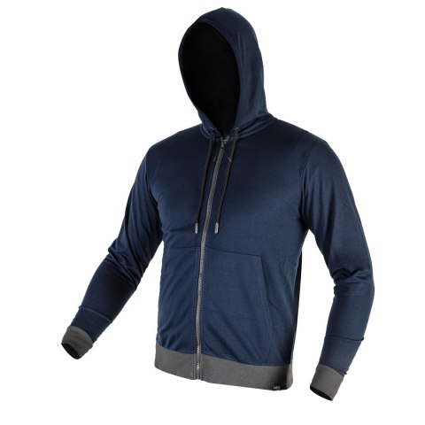 Bluza rozpinana z kapturem COMFORT, granatowa, rozmiar XXL NEO TOOLS