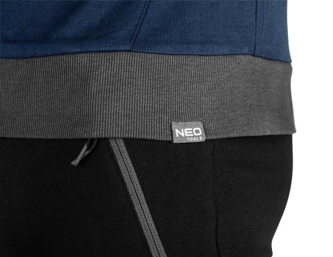 Bluza rozpinana z kapturem COMFORT, granatowa, rozmiar XXL NEO TOOLS