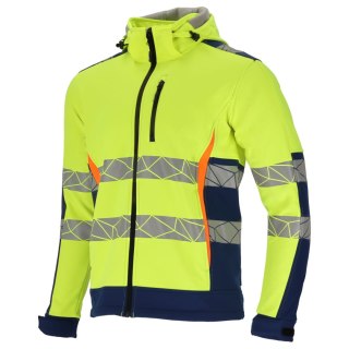 Kurtka softshell ostrzegawcza żółto-nieb., "2xl", ce, lahti Lahti Pro