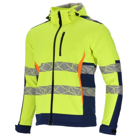 Kurtka softshell ostrzegawcza żółto-nieb., "xl", ce, lahti Lahti Pro