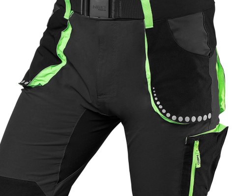Spodnie robocze PREMIUM,4 way stretch, czarne, rozmiar XXXL NEO TOOLS