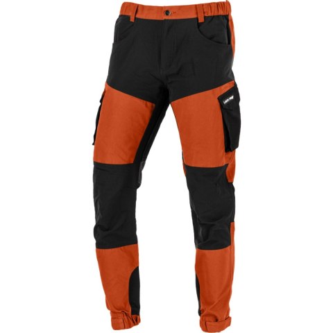 Spodnie z elementami stretch ceglasto-czarne, "2xl",ce,lahti Lahti Pro