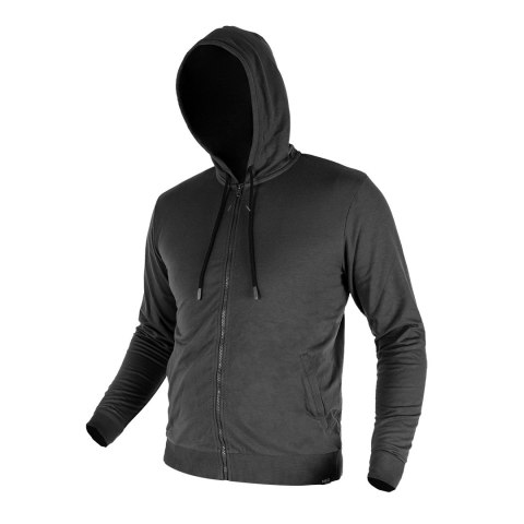 Bluza rozpinana z kapturem COMFORT, szara, rozmiar XXXL NEO TOOLS