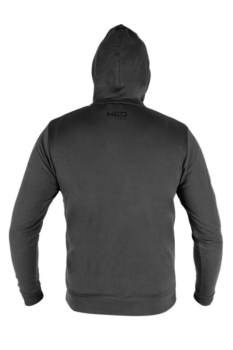 Bluza rozpinana z kapturem COMFORT, szara, rozmiar XXXL NEO TOOLS