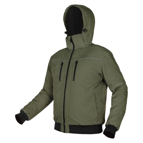 Kurtka ocieplana z kapturem OUTDOOR, zielona, rozmiar XXL NEO TOOLS