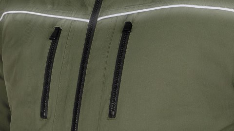 Kurtka ocieplana z kapturem OUTDOOR, zielona, rozmiar M NEO TOOLS