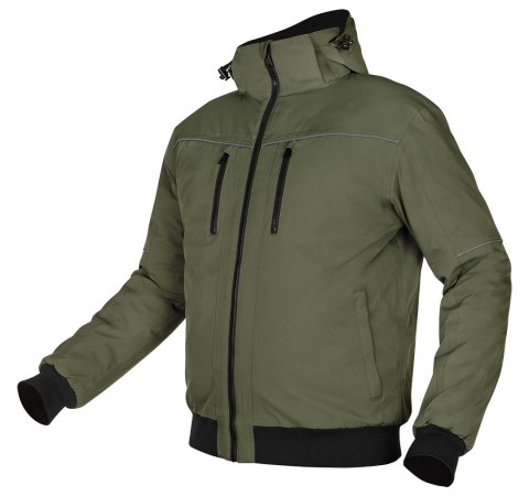 Kurtka ocieplana z kapturem OUTDOOR, zielona, rozmiar M NEO TOOLS