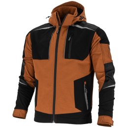 Bluza stretch brązowo-czarna, 