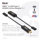 CLUB 3D CAC-1333 adapter kablowy 0,22 m HDMI Typu A (Standard) USB Type-C Czarny Club 3D