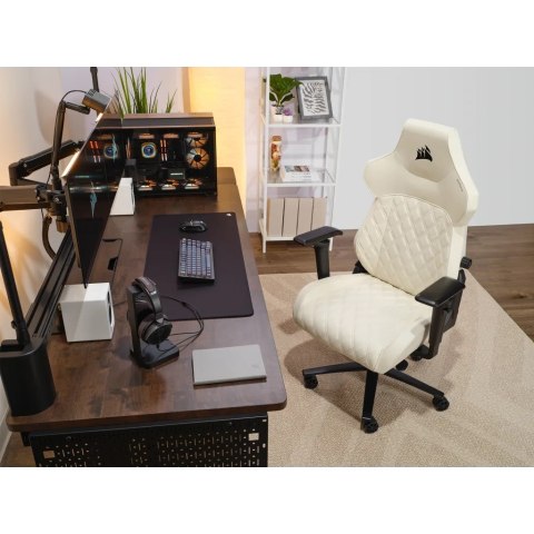 Corsair TC500 LUXE Fotel dla gracza Tapicerowane siedzisko Beżowy Corsair