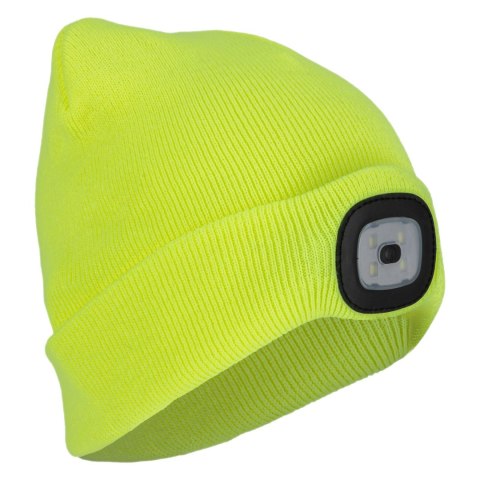 Czapka akrylowa z oświetleniem led, żółta, ce, lahti Lahti Pro