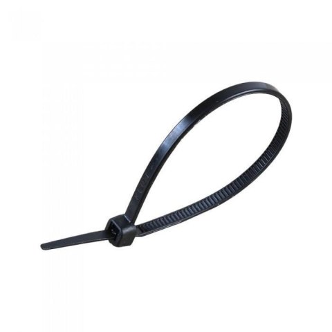 Opaski zaciskowe V-TAC 4.5x300mm czarna 22kg Nylon66 (opak. 100szt)