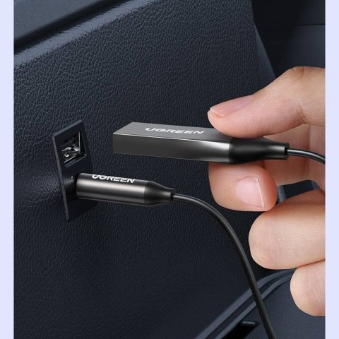 Ugreen Odbiornik dźwięku adapter audio Bluetooth 5.3 USB-3,5 mm mini jack (czarny) UGREEN