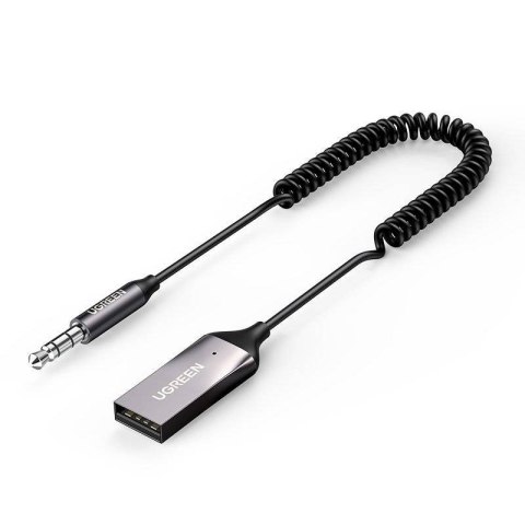 Ugreen Odbiornik dźwięku adapter audio Bluetooth 5.3 USB-3,5 mm mini jack (czarny) UGREEN