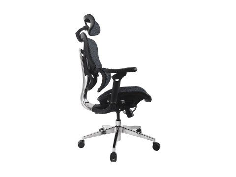 Wyposażenie: Ergonomiczne krzesło biurowe + Zagłówek/Podłokietniki niebieski/lite Sprzedaż detaliczna EQUIP