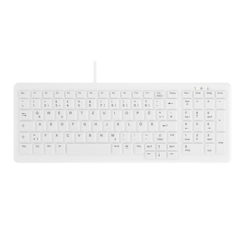 CHERRY AK-C7000 klawiatura Medyczna USB QWERTZ Niemiecki Biały Cherry