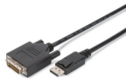 Kabel adapter DisplayPort, DP - DVI (24+1)M/M, 2.0m, 10er Set, Full HD, CE, bl DIGITUS