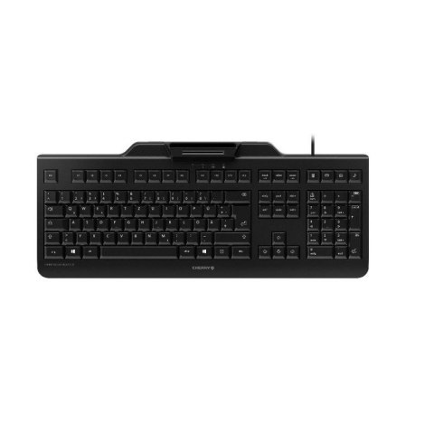 Klawiatura CHERRY SECURE BOARD 1.0 z NFC, Czytnik kart Smart Card (CCID), USB, Wielka Brytania, Przełącznik kluczykowy: CHERRY L Cherry