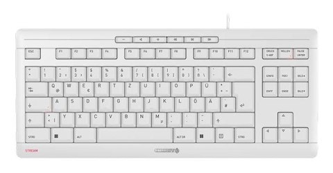Klawiatura CHERRY STREAM KEYBOARD TKL Uniwersalne USB QWERTZ Niemiecki Biały Cherry