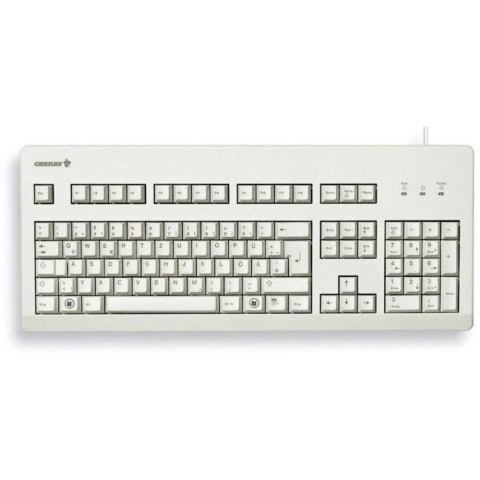 Klawiatura CHERRY TAS G80-3000 Przewodowy DE-Layout jasnoszary NIEBIESKI PRZEŁĄCZNIK Cherry