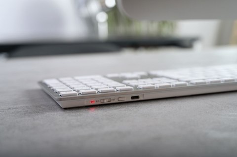 Klawiatura bezprzewodowa do Mac KW 9100 Slim Wireless Silver Germany Cherry