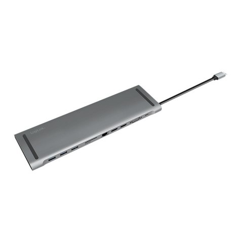 LogiLink UA0373 - Przewodowy - USB 3.2 Gen 1 (3.1 Gen 1) Type-C - 100 W - 3,5 mm - 10,100,1000 Mbit/s - Aluminiowy LogiLink
