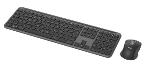 Logitech MK950 Signature for Business klawiatura Dołączona myszka Biuro RF Wireless + Bluetooth QWERTZ Niemiecki Grafitowy Logitech