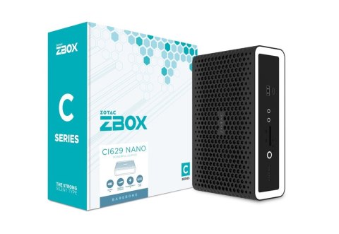 Zotac ZBOX CI629 NANO Wielkość PC 1.8L Czarny, Biały Intel SoC i3-1315U 1,2 GHz ZOTAC