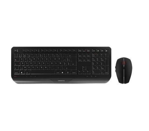 CHERRY Gentix Desktop klawiatura Dołączona myszka Biuro RF Wireless Swiss Czarny Cherry